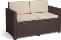 ALLIBERT VICTORIA SOFA OGRODOWA DWUOSOBOWA NA TARAS BALKON WYGLĄD RATTAN