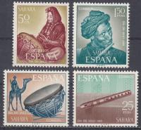 SAHARA ESPANOL - 1969 - Mi 306-309 - MUZYKANCI xx