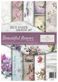 Рисовая бумага набор kreaty. RS009 - Красивые цветы
