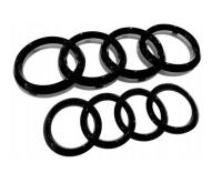 Emblematy Audi Czarny Połysk Komplet Przód+Tył A4 B7, B8, A3, A5 A6