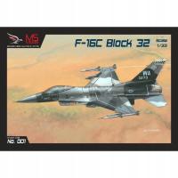 MS Модель 001 - Самолет F-16C Block 32 1:33