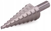WIERTŁO WIERTŁA STOŻKOWE CHIONKOWE WIELOSTOPNIOWE HSS 4-20 mm DO METALU