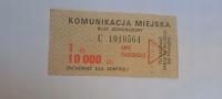 BILET MPK RADOMSKO 1zł/10000zł