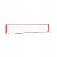 Сетка для тенниса, черно-красная, 500x100x87 см,