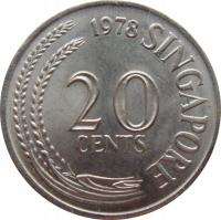 2099. Сингапур 20 Центов 1978