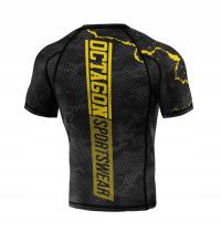 Octagon Rashguard Marble Camo Black/Yellow