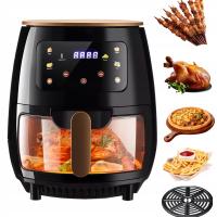 FRYTKOWNICA BEZTŁUSZCZOWA Z OKIENKIEM PODGLĄDOWYM 5 TRYBÓW GOTOWANIA DUŻA FRYTKOWNICA 6L