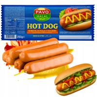 Parówki Drobiowe PAVO 250g Włochy Bez Wieprzowiny HALAL Śniadanie