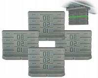 4x Znacznik do Poziomowania Profili Aluminiowych Tarcza na Magnes CD60 płyt