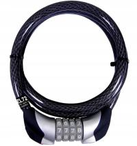 Linka rowerowa SECURITY zapięcie roweru blokada zabezpieczenie na szyfr kod