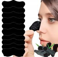 PLASTRY WĘGLOWE OCZYSZCZAJĄCE CZYSZCZĄCE NA NOS WĘGLOWE ZASKÓRNIAKI 10szt