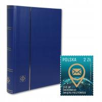 Klaser A4 ze znaczkiem Basic 64str niebieski Leuchtturm największy