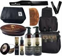 Zestaw do brody kosmetyczka kosmetyki szczotka grzebień prezent