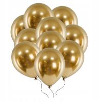 Хромированные золотые шары для гирлянд большие 30 см 14 дюймов 50 шт глянцевые