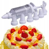 DEKORATOR DO KREMU CIASTEK CIAST TORTÓW DESERÓW STRZYKAWKA SZPRYCA KOŃCÓWKI