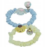 Gumki gumka do włosów typu scrunchie 2 sztuki Pompompurin i Cinnamoroll