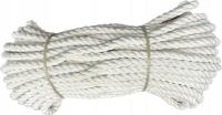 Lina bawełniana kręcona żeglarska sznur 8mm 25m