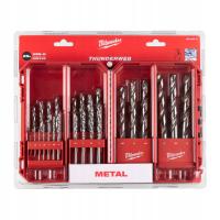 MILWAUKEE 4932493870 Zestaw wierteł do metalu 25szt. 1-13mm HSS-G THUNDER