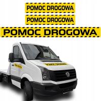 Zestaw naklejek naklejki pomoc drogowa autolaweta laweta holownik 3 sztuki