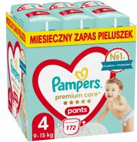 Pieluchomajtki Pampers Premium Care Pants Rozmiar 4 (9-15 kg) 172 szt.