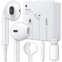 SŁUCHAWKI PRZEWODOWE APPLE EARPODS Lightning DO IPHONE ORYGINALNE + MIKRO