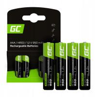 Никель-металл-гидридный аккумулятор (NiMH) Green Cell AAA (R3) 950 mAh 4 шт.