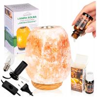 LAMPA SOLNA do AROMATERAPII + NATURALNY OLEJEK ETERYCZNY o ZAPACHU ŚWIĄT