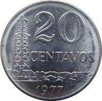 1772. Brazylia 20 Centavos 1977