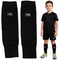 Tuby Getry piłkarskie bez stopy dla dzieci | JUNIOR | CZARNE | Y3S