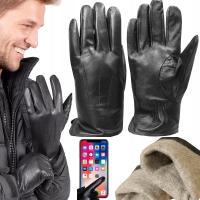 Distribution4you rękawiczki pięciopalczaste skóra naturalna - mężczyzna