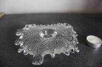 ART GLASS, DESIGN, PŁASKI ŚWIECZNIK, SZWECJA 25/941