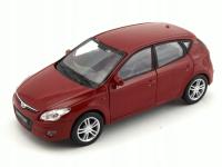 Hyundai i30 2009 1:34 металлическая модель WELLY бордовый