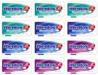 Mentos Clean Breath mix smaków Peppermint Intense Mint Berry Mint 12x21g