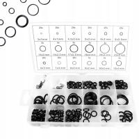 Zestaw oringów Raltek 225 szt. czarny 1-4 mm w kasetce