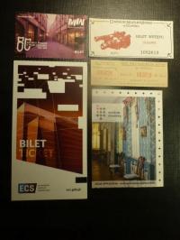 Zestaw 5 Biletów Wstępu do Gdańskich Muzeów,z obiegu.