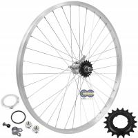 Колесо велосипеда полный задний Торпедо 24 дюйма алюминиевый концентратор польский