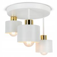 Светодиодный потолочный светильник 3x E27, люстра, поверхностный плафон, светильник, Белый, Для гостиной