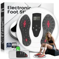 Электростимулятор мышц коврик массажер для ног десятки EMS 2в1 для акупрессуры пульт дистанционного управления
