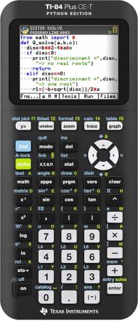 Сломанный Texas Instruments графический калькулятор TI-84 Plus CE-T Python
