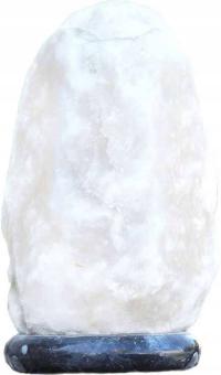 Соляная лампа 5-6 кг белая соляная основа серый мрамор