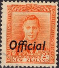 New Zealand KGVI official 2 d.czysty (*)