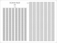 Scania R620 с полуприцепом, протекторы Angraf Model 1/25