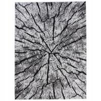 DYWAN CANVAS 160x220 BCF PIEŃ DRZEWA SZARY CZARNY