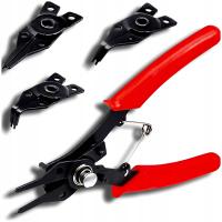 SZCZYPCE CĘGI SEGERA DO ZAWLECZEK PIERŚCIENI OPASEK 4 NASADKI DO ZACISKÓW