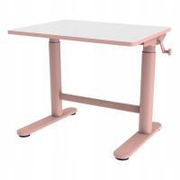 Регулируемый стол с ручкой для ребенка розовый