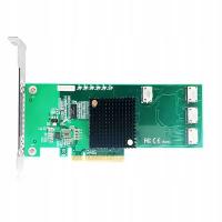 Kontroler NVMe Abart Pro 4x NVMe SSD U.2 | U.3 Oculink SFF-8611 macOS Win