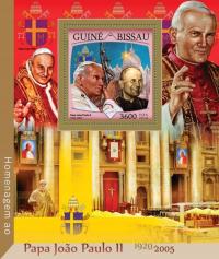 Papież Jan Paweł II Karol Wojtyła blok #gb16406b
