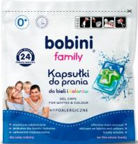 Bobini Family Kapsułki Biel i Kolor Hypoalergiczne do prania 24 szt