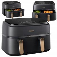 FRYTKOWNICA BEZTŁUSZCZOWA DWUKOMOROWA PHILIPS AIR FRYER 9L
