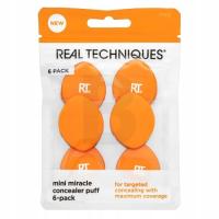 Real Techniques Mini Miracle Concealer Puff 6 Pack gąbka do makijażu